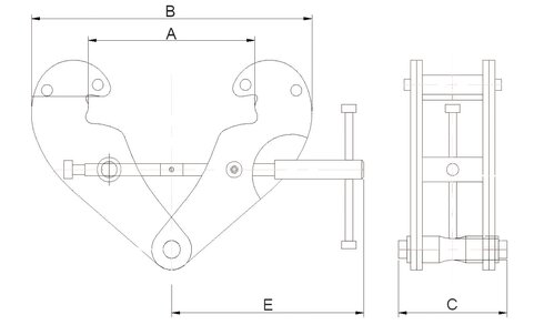 Beam clamps  measurement