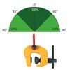 Screw clamps for lifting in different positions