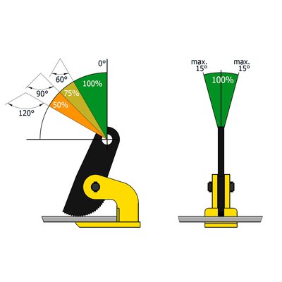 Clamps for horizontal lifting in pairs