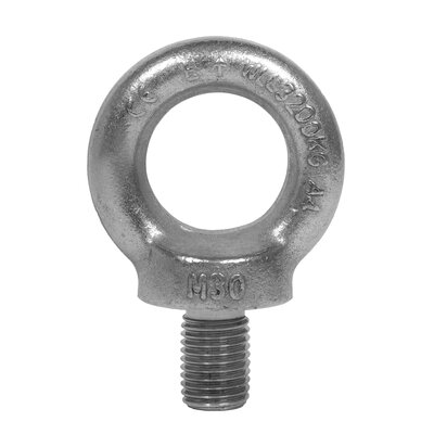 Stainless steel lifting eye screw DIN 580