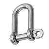 Stainless steel shackles, approved for lifting