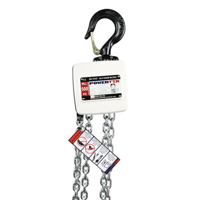 Aluminum Chain Block POWERTEX PACB-S1OLP 500 kg front