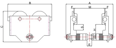 Trolley push_0.25-5t_drawing