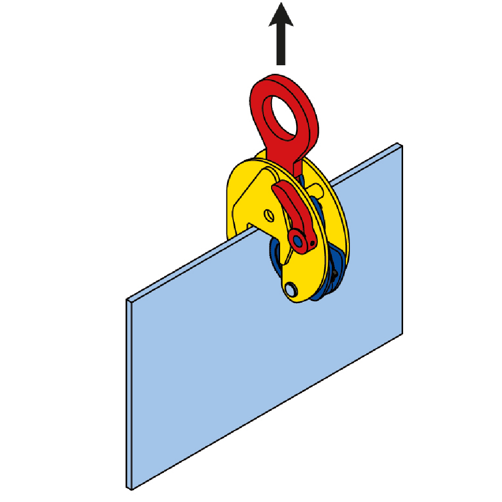 Lifting Clamp TS/TSE/STS on plate