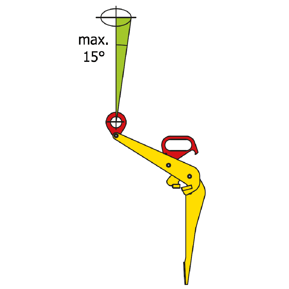 Drum lifting Clamp TVKH angle at suspension