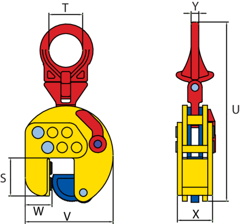 Lifting Clamp TSEU-A drawing